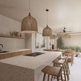 DTJS VILLA 1 Interior kitchen living dining